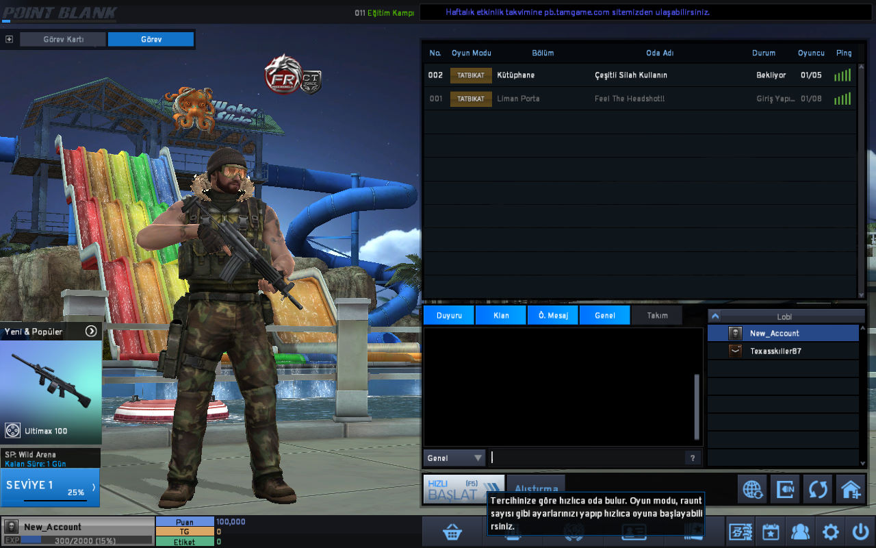 Lobby Screen and Quick Match Entry - Stage 1